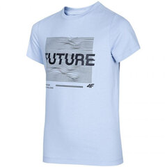 T-krekls zēnam 4F HJL22 JTSM006 34S, zils цена и информация | Рубашки для мальчиков | 220.lv