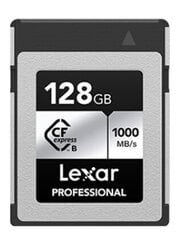 Lexar карта памяти CFexpress 128GB Professional Type B Silver цена и информация | Карты памяти для фотоаппаратов | 220.lv