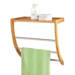 Вешалка для полотенца + полка ванной комнаты Zeller цена и информация | Аксессуары для ванной комнаты | 220.lv