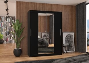 Skapis ADRK Furniture Iness 150, melns cena un informācija | Skapji | 220.lv