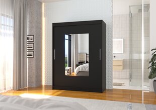 Шкаф ADRK Furniture Dorrigo 150, черный цвет цена и информация | Шкафы | 220.lv