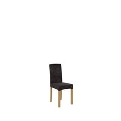 Krēsls K61, melns/brūns cena un informācija | Virtuves un ēdamistabas krēsli | 220.lv