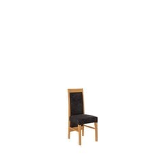 Krēsls K2, brūns/melns cena un informācija | Virtuves un ēdamistabas krēsli | 220.lv