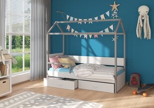 Кровать ADRK Furniture Otello 80x180 см, серая цена и информация | Детские кровати | 220.lv