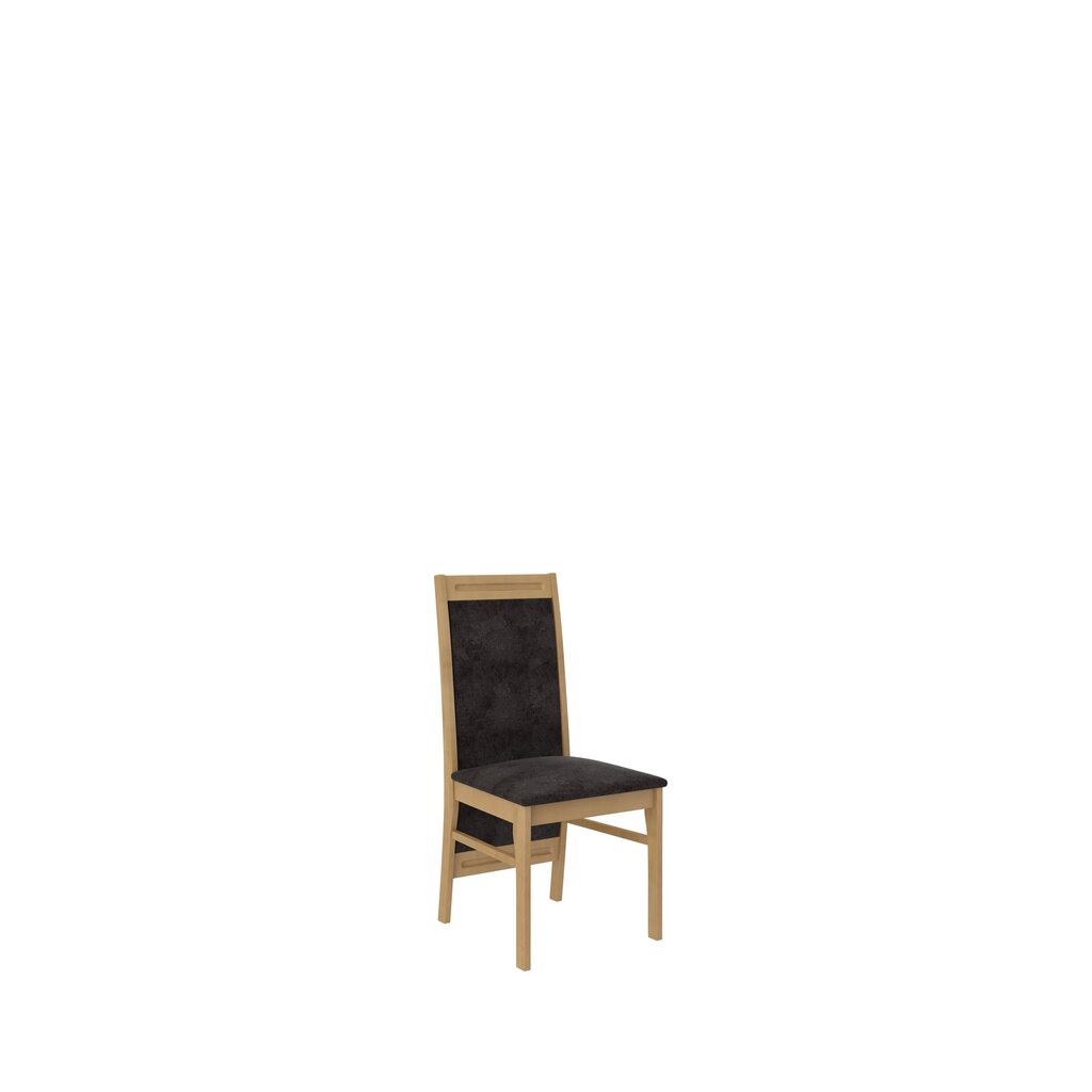 Krēsls K16, brūns/melns cena un informācija | Virtuves un ēdamistabas krēsli | 220.lv
