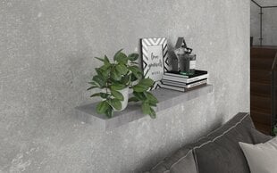 Полка ADRK Furniture Andrea 100х26 см, серый цвет цена и информация | Полки | 220.lv