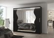 Skapis ADRK Furniture ar LED apgaismojumu Sharon 250, melns cena un informācija | Skapji | 220.lv