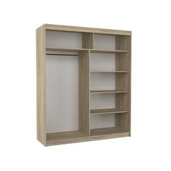 Шкаф ADRK Furniture со светодиодным освещением Medison 180, белый цвет цена и информация | Шкафы | 220.lv
