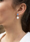 Luksusa auskari ar īstu baroka pērli un sintētisko opālu JwL Luxury Pearls JL0583 sJL0583 cena un informācija | Auskari | 220.lv