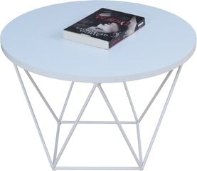 Журнальный столик ADRK Furniture Liam, 55x55см, белый цвет цена и информация | Журнальные столики | 220.lv