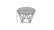 Kafijas galdiņš ADRK Furniture Liam, 55x55cm, balts/zelta цена и информация | Žurnālgaldiņi | 220.lv