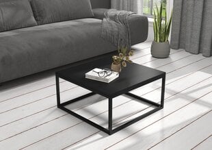 Kafijas galdiņš ADRK Furniture Belten 65x65cm, melns cena un informācija | Žurnālgaldiņi | 220.lv