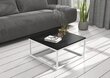 Kafijas galdiņš ADRK Furniture Belten 65x65cm, melns/balts cena un informācija | Žurnālgaldiņi | 220.lv