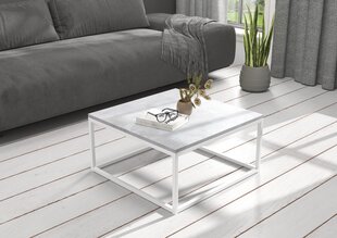 Журнальный столик ADRK Furniture Belten 65x65см, серый/белый цвет цена и информация | Журнальные столики | 220.lv