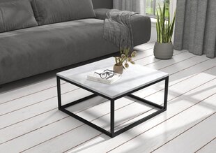 Журнальный столик ADRK Furniture Belten 65x65см, серый/черный цвет цена и информация | Журнальные столики | 220.lv
