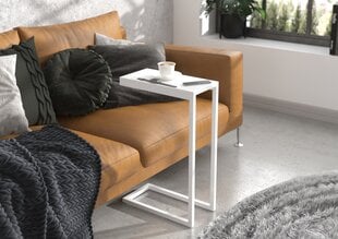 Sānu galds ADRK Furniture Spark, 62x30x40 cm, balts cena un informācija | Žurnālgaldiņi | 220.lv