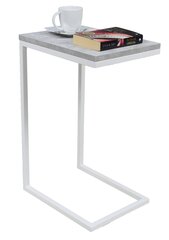 Приставной столик ADRK Furniture Spark, 62x30x40 см, серый/белый цвет цена и информация | Журнальные столики | 220.lv