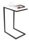 Sānu galds ADRK Furniture Spark, 62x30x40 cm, balts/melns cena un informācija | Žurnālgaldiņi | 220.lv