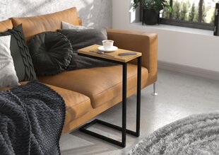 Sānu galds ADRK Furniture Spark, 62x30x40 cm, brūns/melns cena un informācija | Žurnālgaldiņi | 220.lv