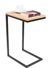 Sānu galds ADRK Furniture Spark, 62x30x40 cm, brūns/melns cena un informācija | Žurnālgaldiņi | 220.lv