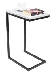 Sānu galds ADRK Furniture Spark, 62x30x40 cm, pelēks/melns cena un informācija | Žurnālgaldiņi | 220.lv