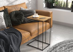 Столик приставной ADRK Furniture Dru, 62х30х40 см, коричневый/черный цвет цена и информация | Журнальные столики | 220.lv