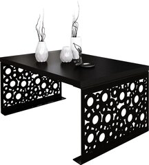 Kafijas galdiņš ADRK Furniture Rina, 100x60cm, melns цена и информация | Журнальные столики | 220.lv