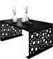 Kafijas galdiņš ADRK Furniture Rina, 100x60cm, melns cena un informācija | Žurnālgaldiņi | 220.lv