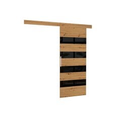 Раздвижная дверь ADRK Furniture Milou 86, коричневый/черный цвет цена и информация | Шкафы | 220.lv