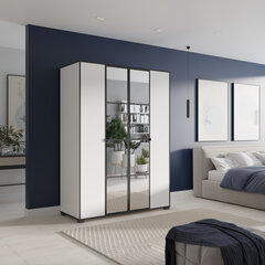 Шкаф ADRK Furniture Osma 150, белый цвет цена и информация | Шкафы | 220.lv