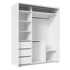 Шкаф ADRK Furniture Leor 180, белый цвет цена и информация | Шкафы | 220.lv