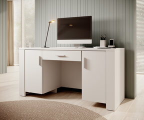 Rakstāmgalds ADRK Furniture 1SZ2D Cesiro, balts cena un informācija | Datorgaldi, rakstāmgaldi, biroja galdi | 220.lv