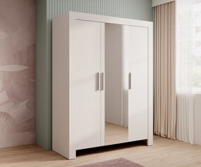 3 durvju skapis ADRK Furniture Cesiro, balts cena un informācija | Skapji | 220.lv