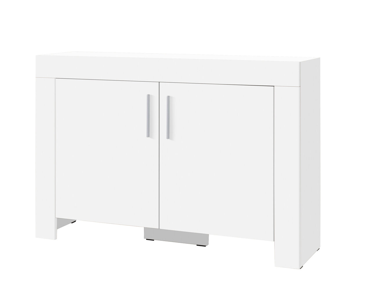 Kumode ADRK Furniture 2D 120 Cesiro, balta cena un informācija | Kumodes | 220.lv