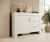 Kumode ADRK Furniture 3SZ1D Cesiro, balta cena un informācija | Kumodes | 220.lv