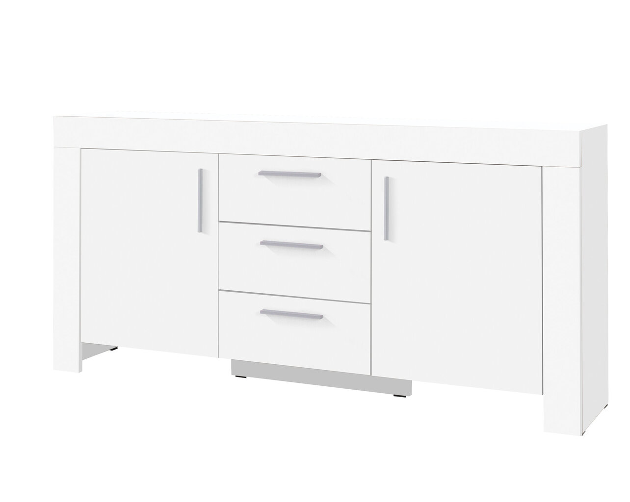 Kumode ADRK Furniture 3SZ2D Cesiro, balta цена и информация | Kumodes | 220.lv