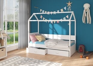 Кровать ADRK Furniture Otello 80x180 см, белая цена и информация | Детские кровати | 220.lv