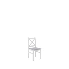 Krēsls Chris, balts/pelēks цена и информация | Стулья для кухни и столовой | 220.lv