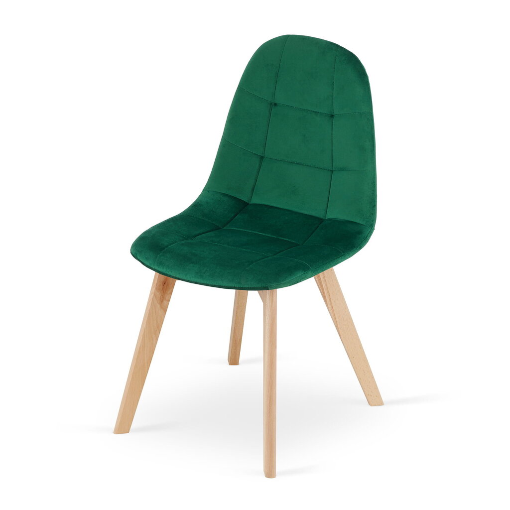 Krēsls Bora, zaļš cena un informācija | Virtuves un ēdamistabas krēsli | 220.lv