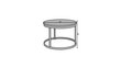 Kafijas galdiņš ADRK Furniture Rinen, 55x55cm, balts/melns cena un informācija | Žurnālgaldiņi | 220.lv