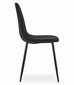 Krēsls Como, melns cena un informācija | Virtuves un ēdamistabas krēsli | 220.lv