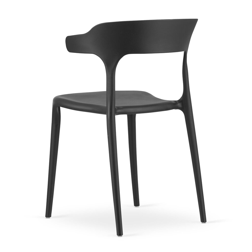 Krēsls Leobert Ulme, melns cena un informācija | Virtuves un ēdamistabas krēsli | 220.lv