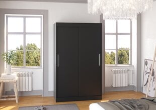 Шкаф ADRK Furniture Collin 120, черный цвет цена и информация | Шкафы | 220.lv