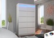 Skapis ADRK Furniture ar LED apgaismojumu Benisso 120, balts cena un informācija | Skapji | 220.lv