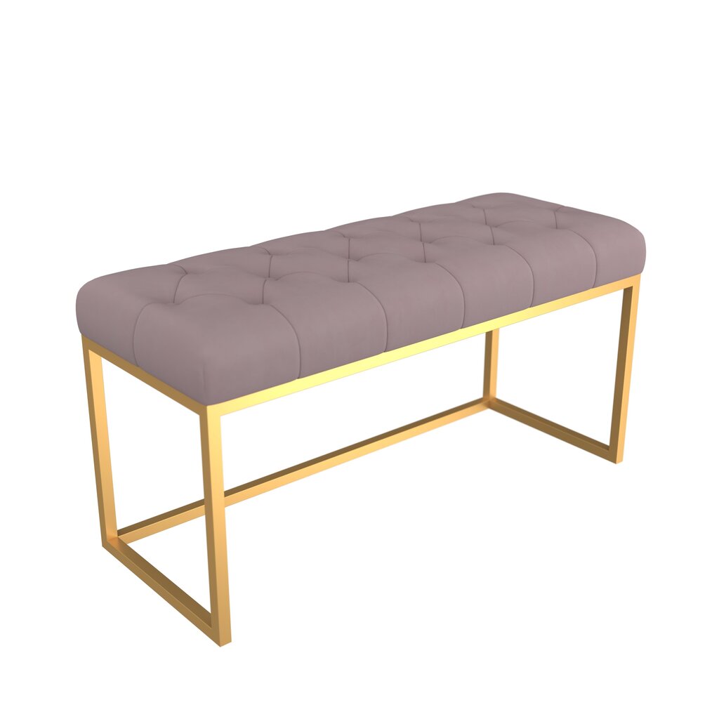 Soliņš ADRK Furniture Flit, 90x45x35 cm, tumši zils/zelta cena un informācija | Sēžammaisi, pufi | 220.lv