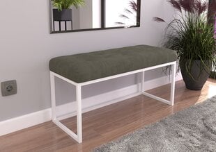 Soliņš ADRK Furniture Flit, 90x45x35 cm, pelēkas/baltas krāsas cena un informācija | Sēžammaisi, pufi | 220.lv