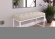 Soliņš ADRK Furniture Flit, 90x45x35 cm, smilšu/balts cena un informācija | Sēžammaisi, pufi | 220.lv