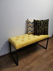 Soliņš ADRK Furniture Flit, 90x45x35 cm, dzeltens/melns cena un informācija | Sēžammaisi, pufi | 220.lv