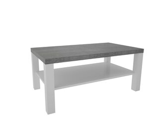 Kafijas galdiņš ADRK Furniture Sven, 115x65cm, pelēks/balts cena un informācija | Žurnālgaldiņi | 220.lv