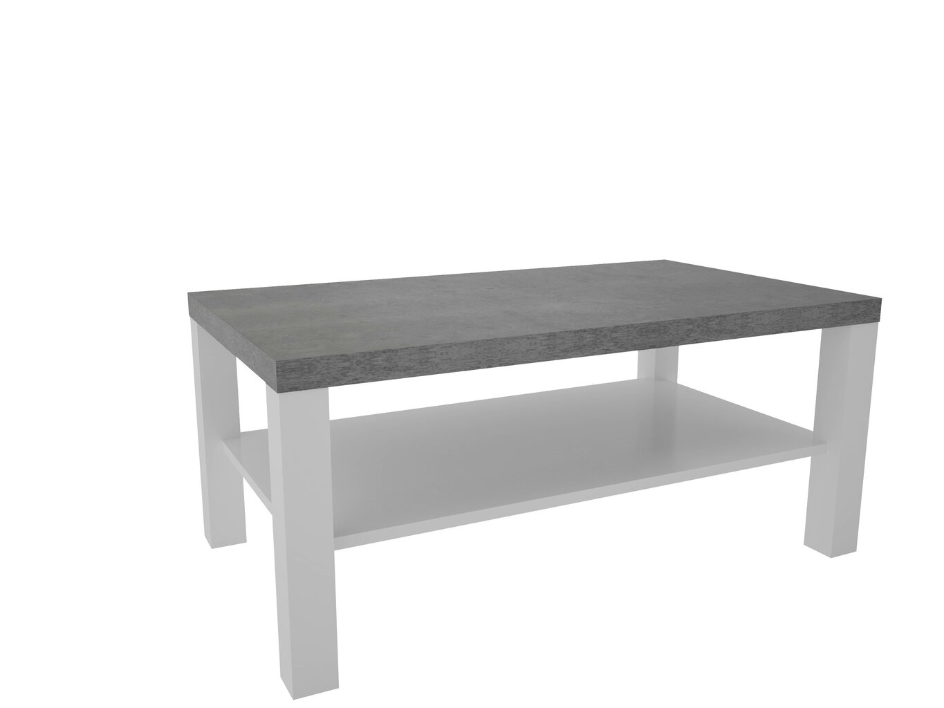 Kafijas galdiņš ADRK Furniture Sven, 115x65cm, pelēks/balts цена и информация | Žurnālgaldiņi | 220.lv